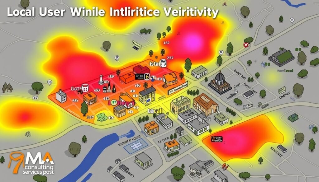 Local visibility heatmaps