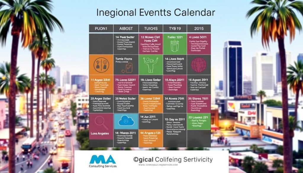 Regional event calendar